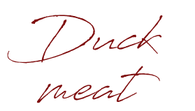 Duck meat